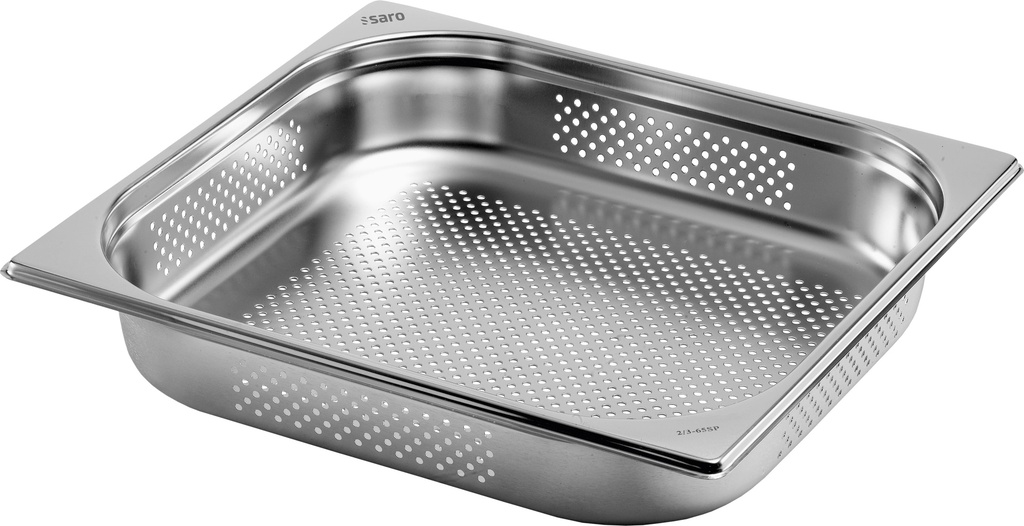 Saro TOP LINE GN-bak 2/3 GN geperforeerd Diepte 40 mm 126-5370T