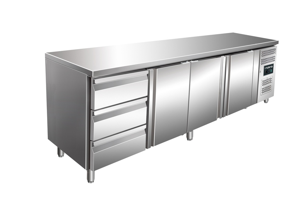 Saro koeltafel, 3 deuren + 1x 3-ladenset, KYLJA 4130 TN 323-10722