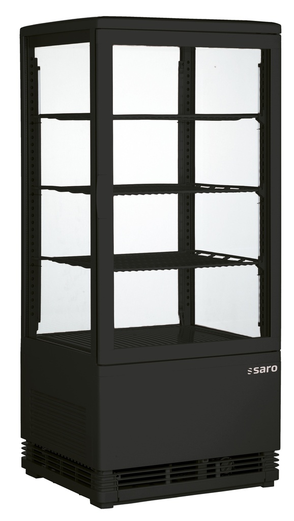 Saro Mini-koelvitrine model SC 80 zwart 330-1009