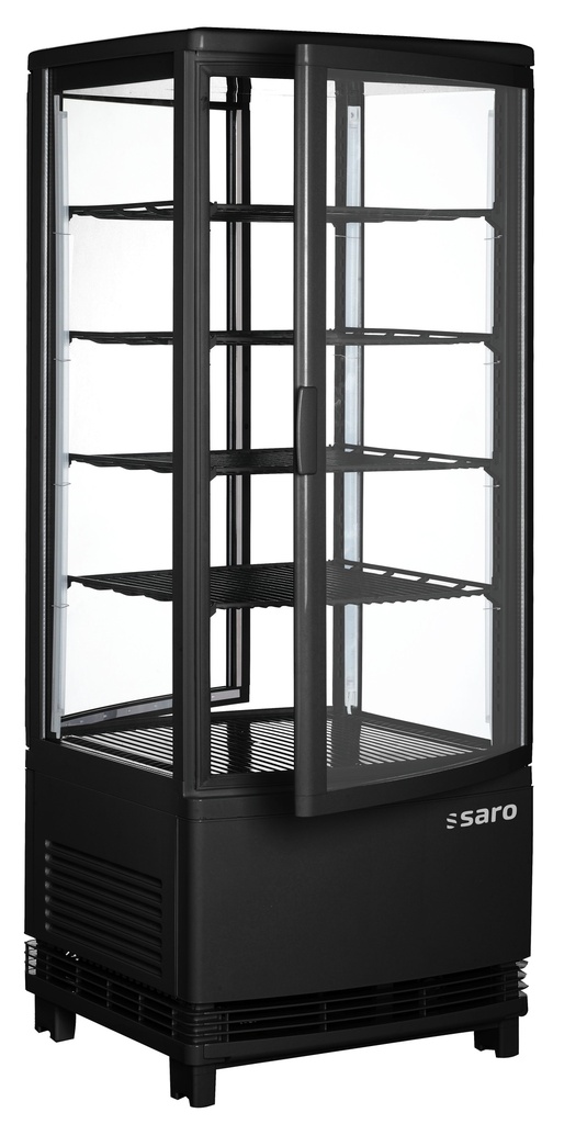 Saro Koelvitrine model SC 100 DT zwart  330-1015