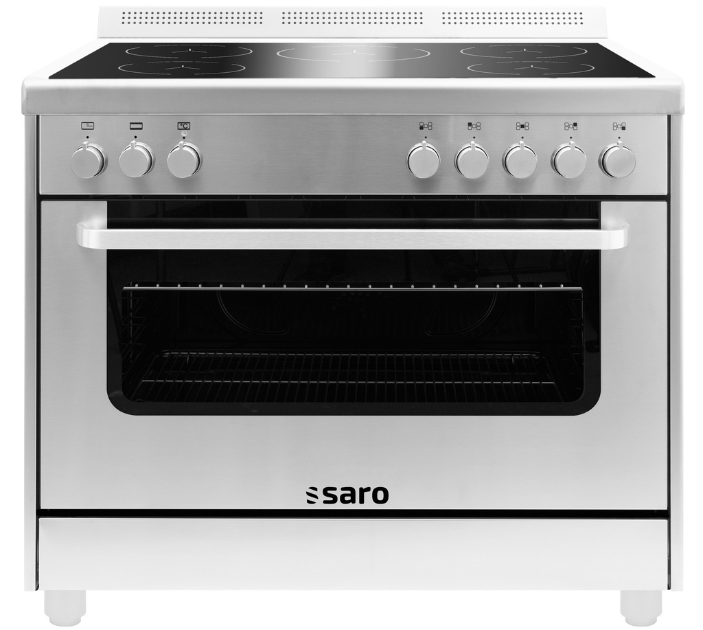 Saro inductiefornuis+elektrische oven,TS95IND61X zilver 331-1200