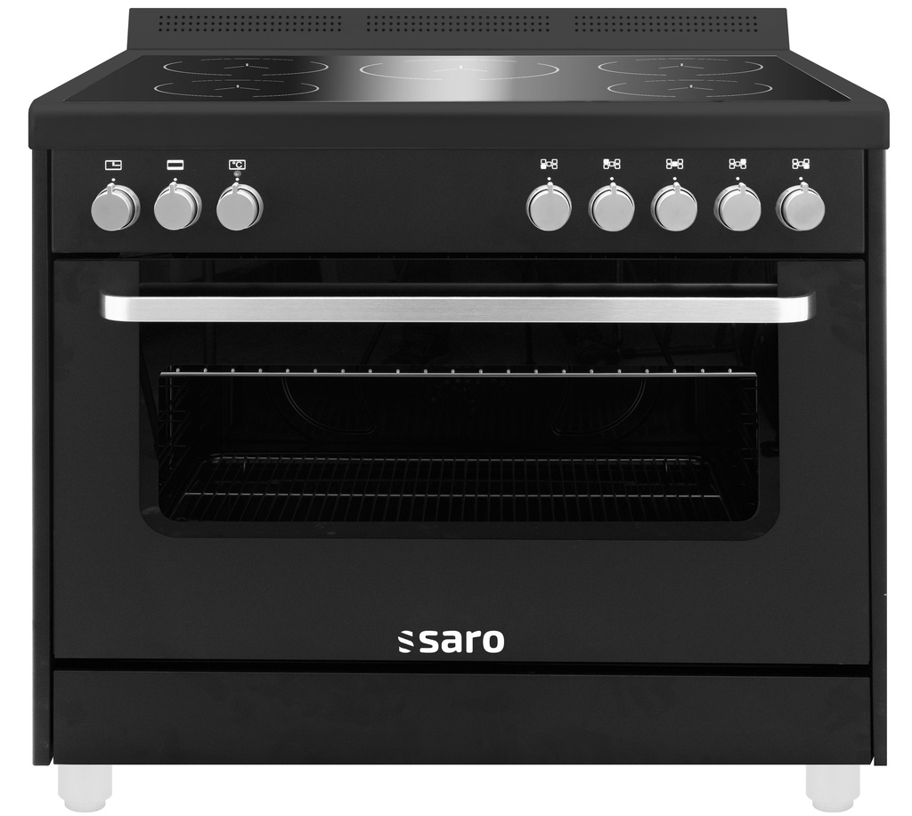 Saro inductiefornuis+elektrische oven,TS95IND61N zwart 331-1205