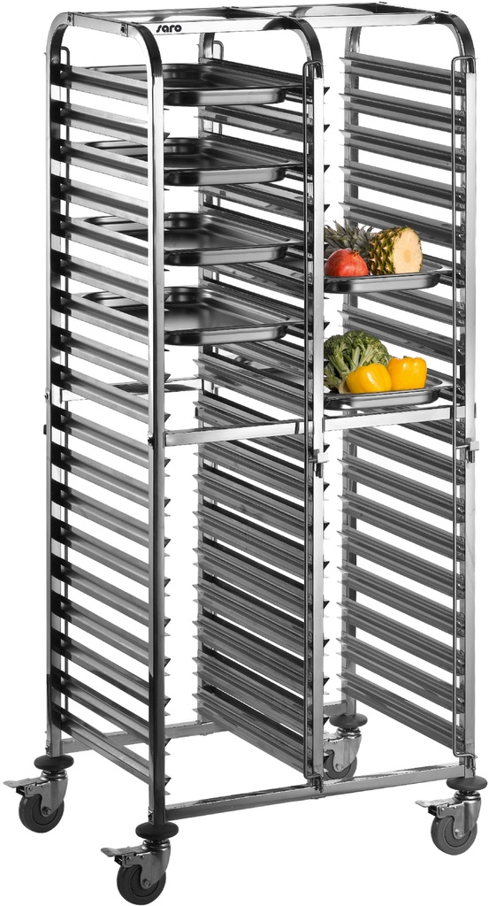 Saro Trolley voor 1/1 GN bakken model LIAM DUO 350-1005