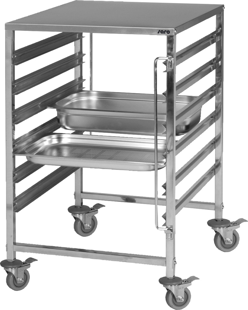 Saro Trolley met roestvrij stalen werkblad model NOEL 350-1015