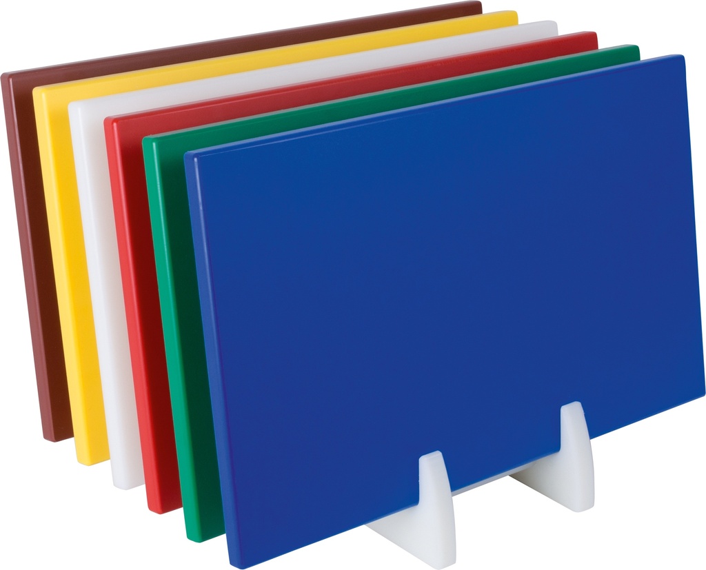 Saro Polyethyleen snijplank, anti slip voetjes blauw
 387-1020