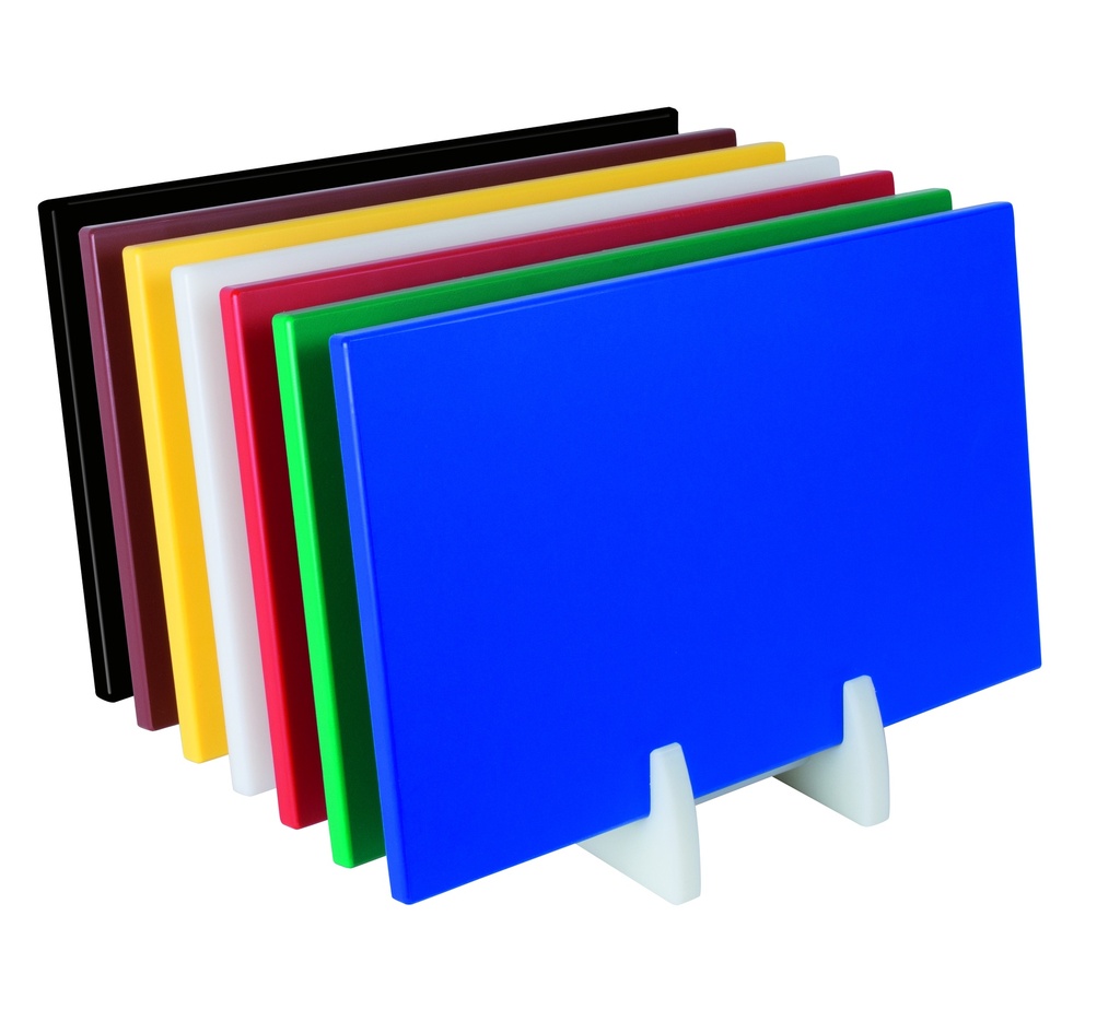 Saro Polyethyleen snijplank met antislip pootjes zwart  387-1030