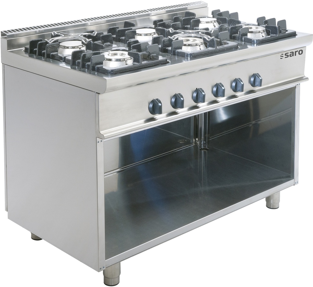 Saro Gasfornuis met open onderstel model E7/KUPG6BA 423-1025