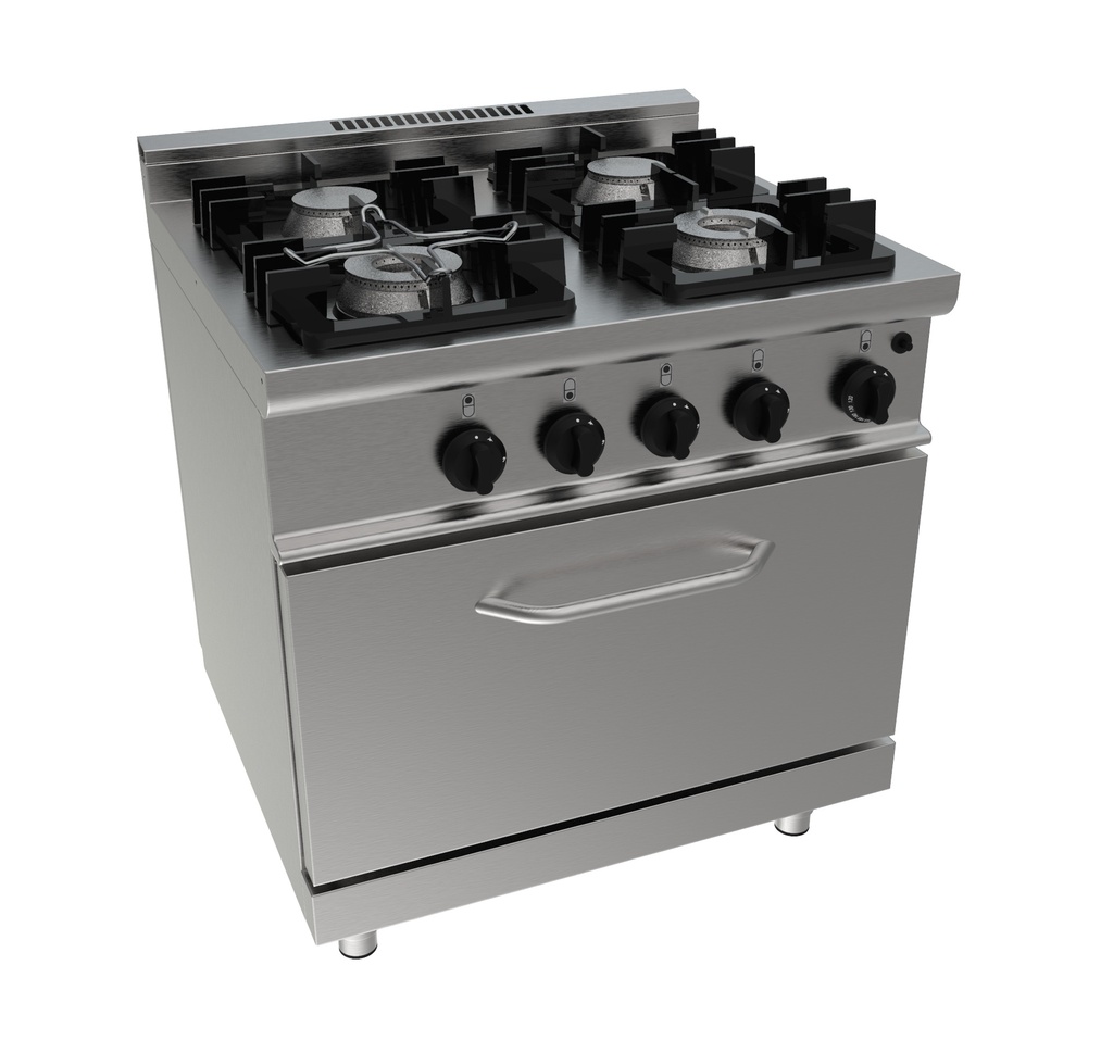 Saro Gasfornuis met gasbakoven model E7/KUPG4LO 423-1030