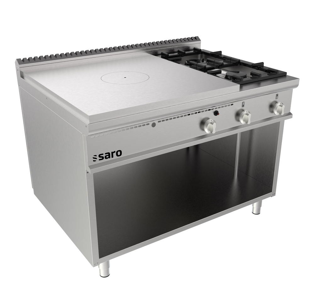 Saro gietijzeren kookplaat, open onderbouw, LQ/TPG6BA 423-8115