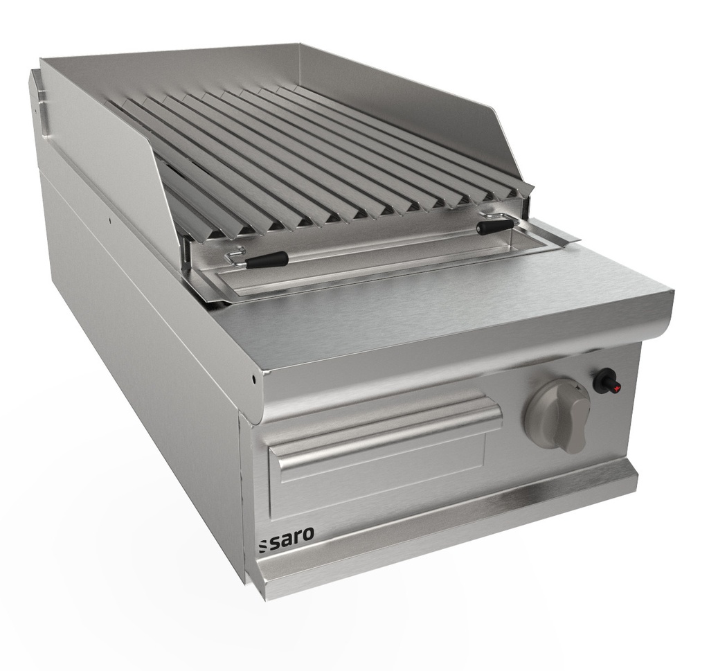 Saro Gas lavasteen grill tafelblad - model LQ / BS1BB 423-8800
