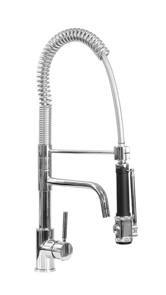 Saro Eengats Voorspoeldouche zwart met kraan VALENTINA 457-1080