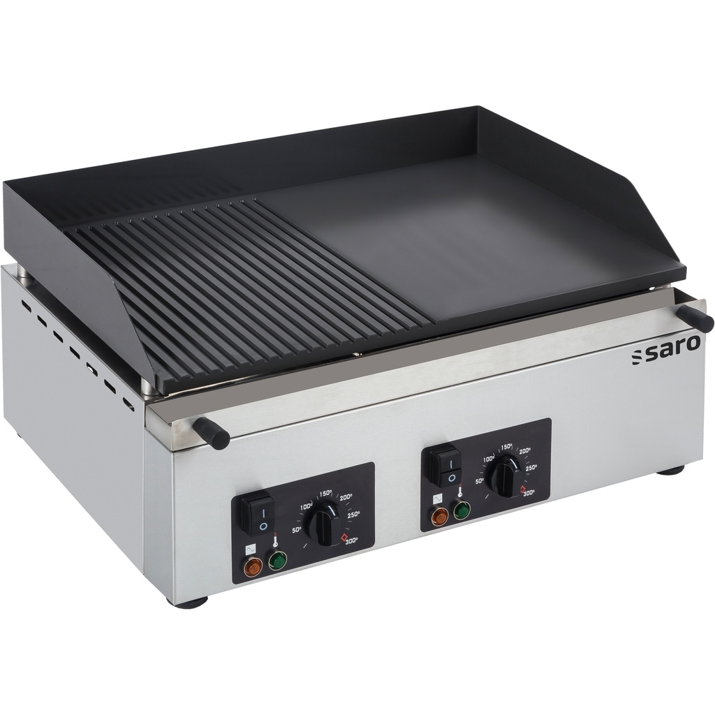 Saro Electrische grillplaat (gegroefd+glad)  GPK 610 458-1041