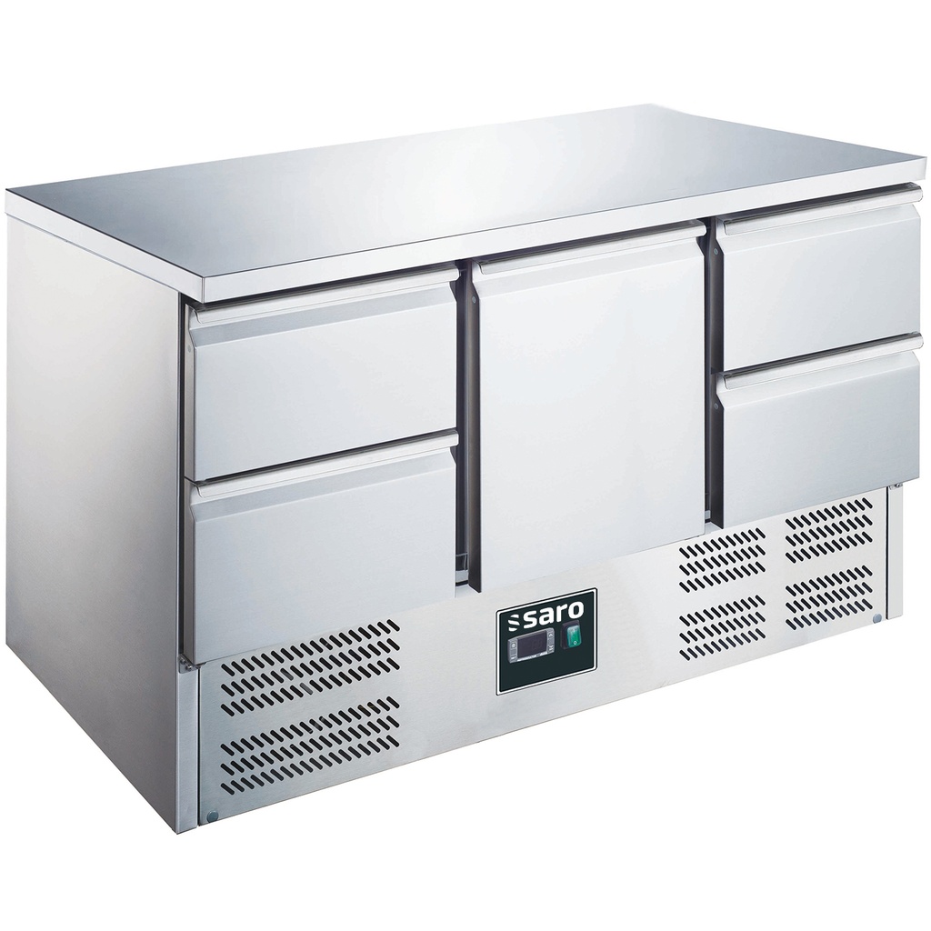 Saro Gekoelde werkbank, deur +lades, ES 903 S/S TOP 1/4 465-1030