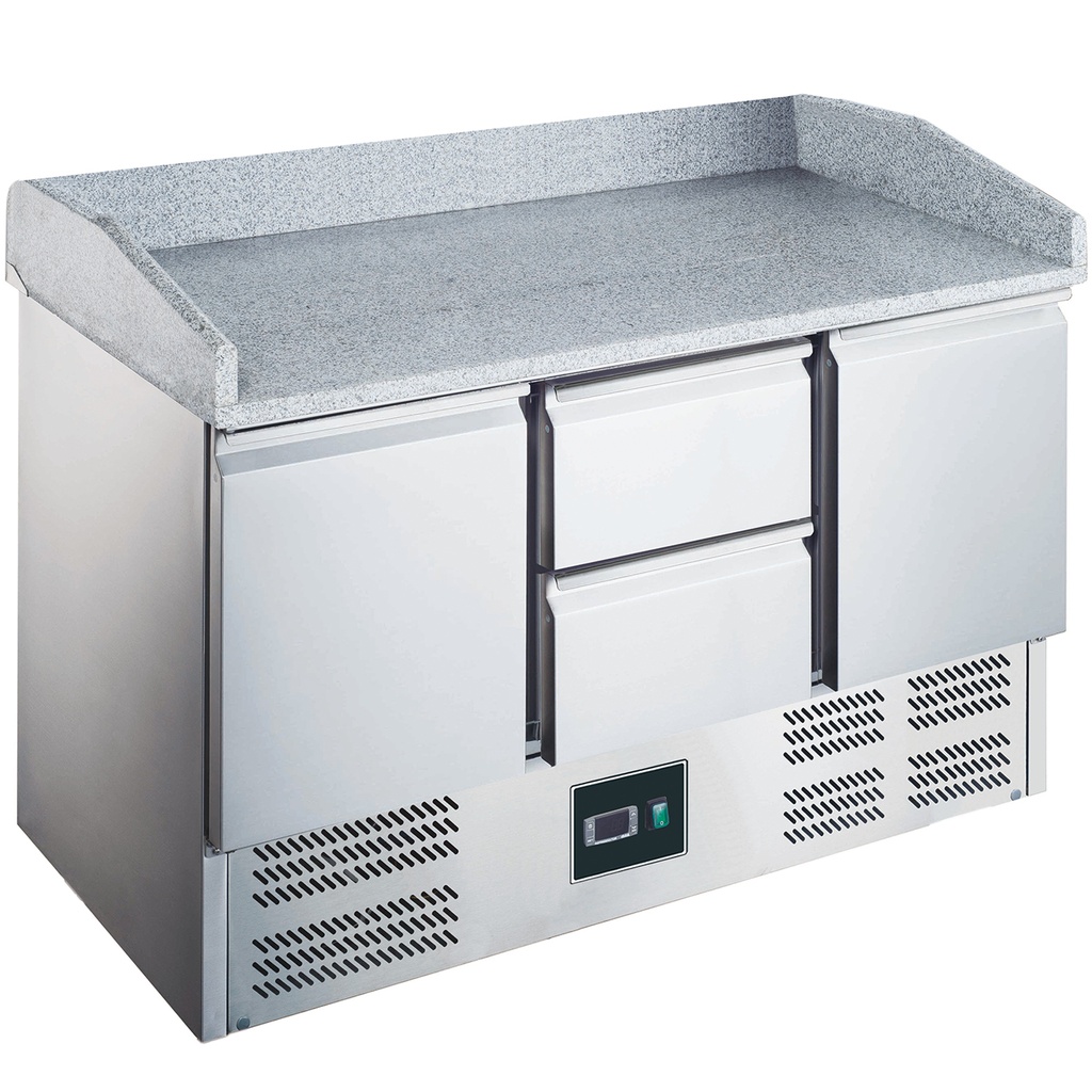 Saro Pizzawerkbank met glasvitrine model ES 903 PZ 2/2 465-1075
