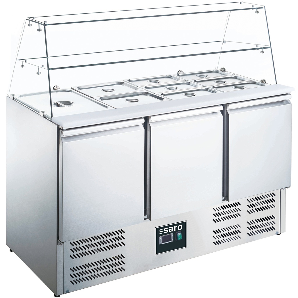 Saro Saladette met glas opbouw model ES 903 G 465-1090