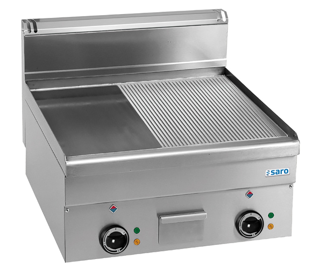 Saro Electric Grill Plate 1/2 Smooth 1/2 Ribbed,EFT66LR 504-1120