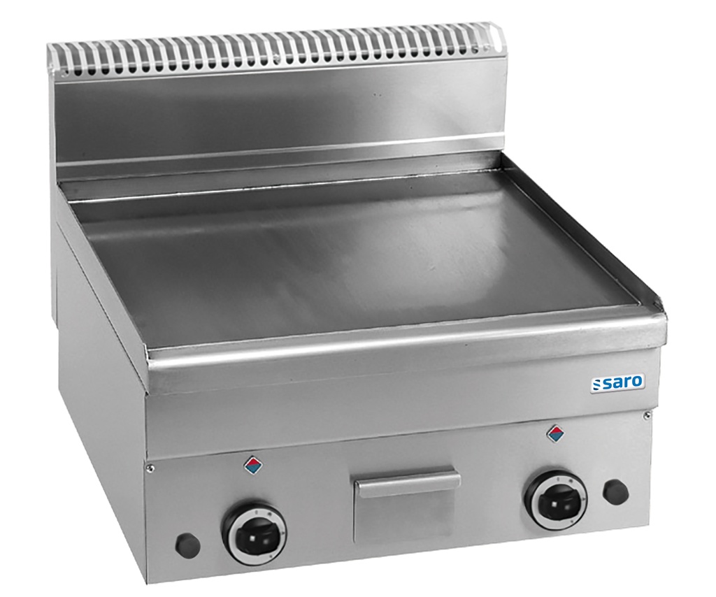 Saro Gas Grillplaat Glad Tafel 600x600  GFT66L 504-1135