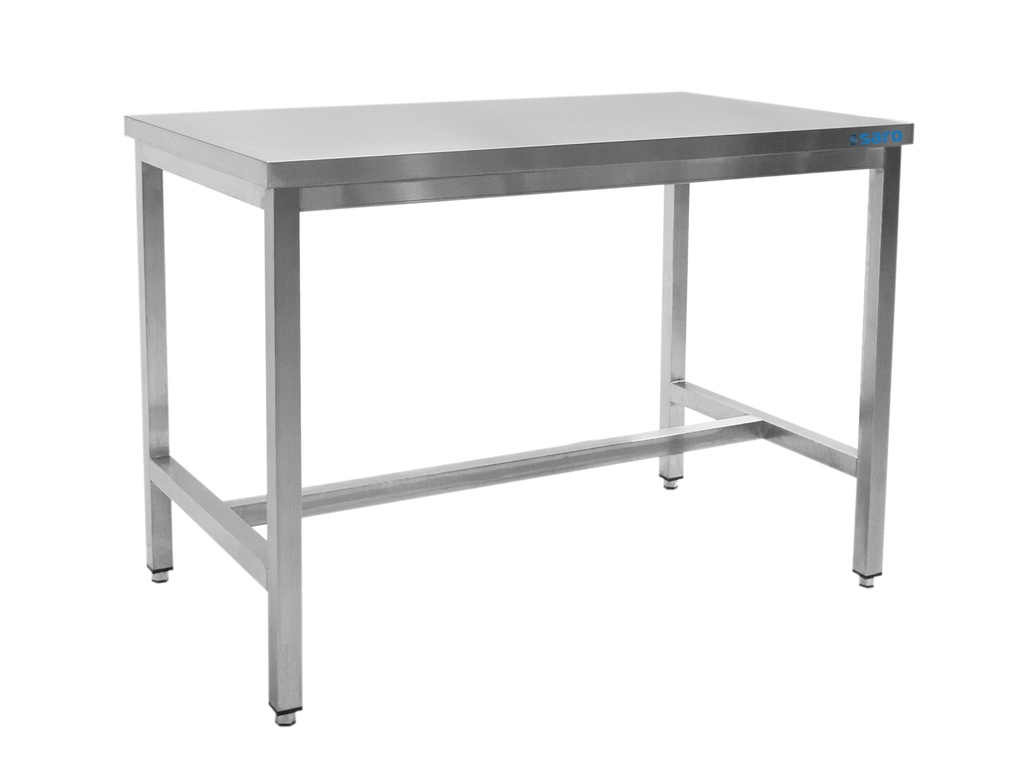 Saro RVS tafel, zonder onderblad - 600 mm D, 700 mm 600-1005