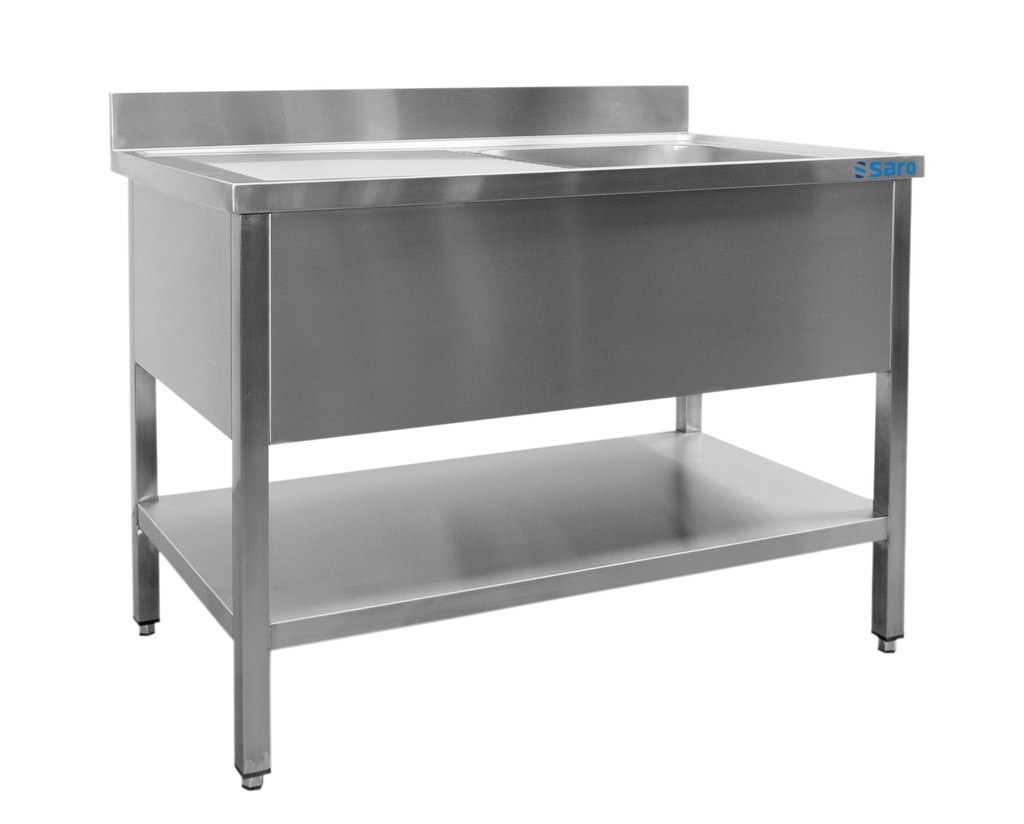 Saro Spoeltafel, 1 wasbak, links - B 1000 x D 700 mm 700-2505L