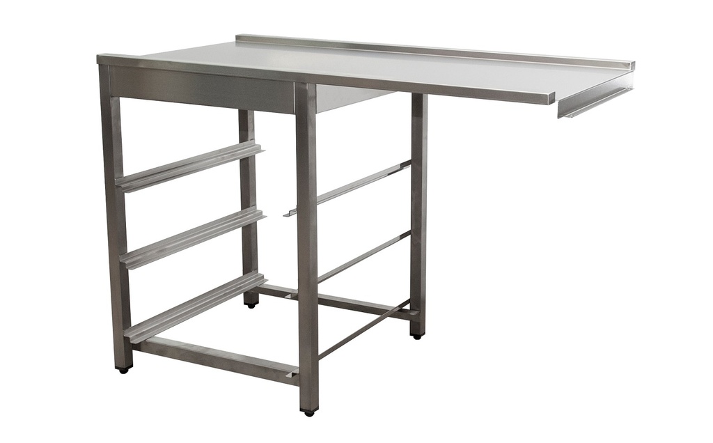 Saro afvoertafel voor vaatwasser rechts, 1 bak, 1200 mm 700-3100R