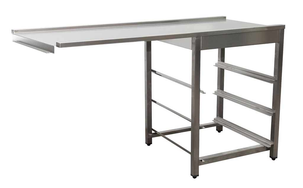 Saro afvoertafel voor vaatwasser links, 1 bak, 1600 mm 700-3105L