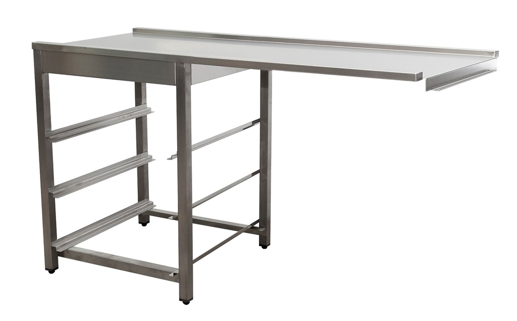 Saro afvoertafel voor vaatwasser rechts, 1 bak, 1600 mm 700-3105R