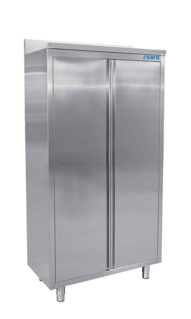 Saro Hoge kast RVS, 3 schappen + 2 draaideuren,1000 mm 700-4005