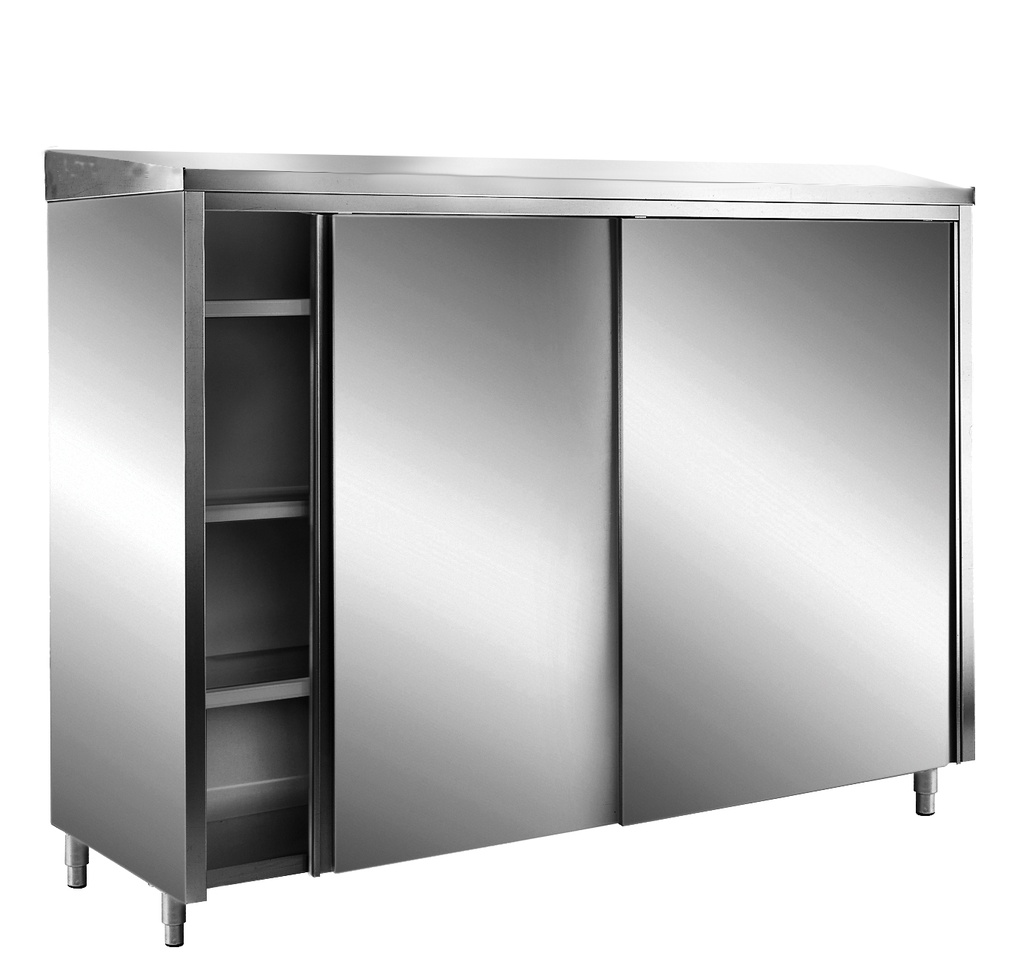 Saro RVS opbergkast, AISI 430,schuin dak, 1800x600 700-8150