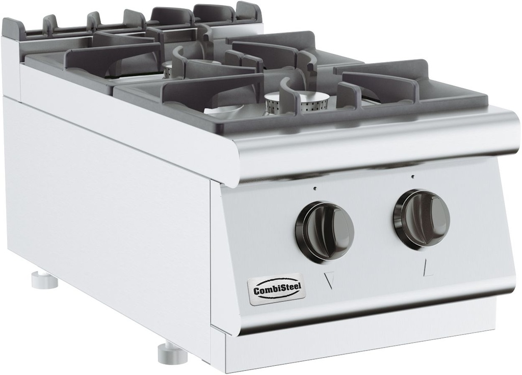 Combisteel BASE 700 GASKOOKTAFEL 2 BR. TAFELMODEL 7178.0200