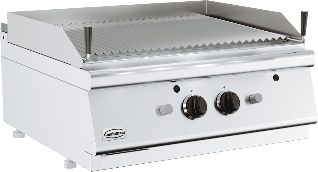 Combisteel BASE 700 LAVASTEENGRILL GAS DUBBEL TAFELMODEL 7178.0280