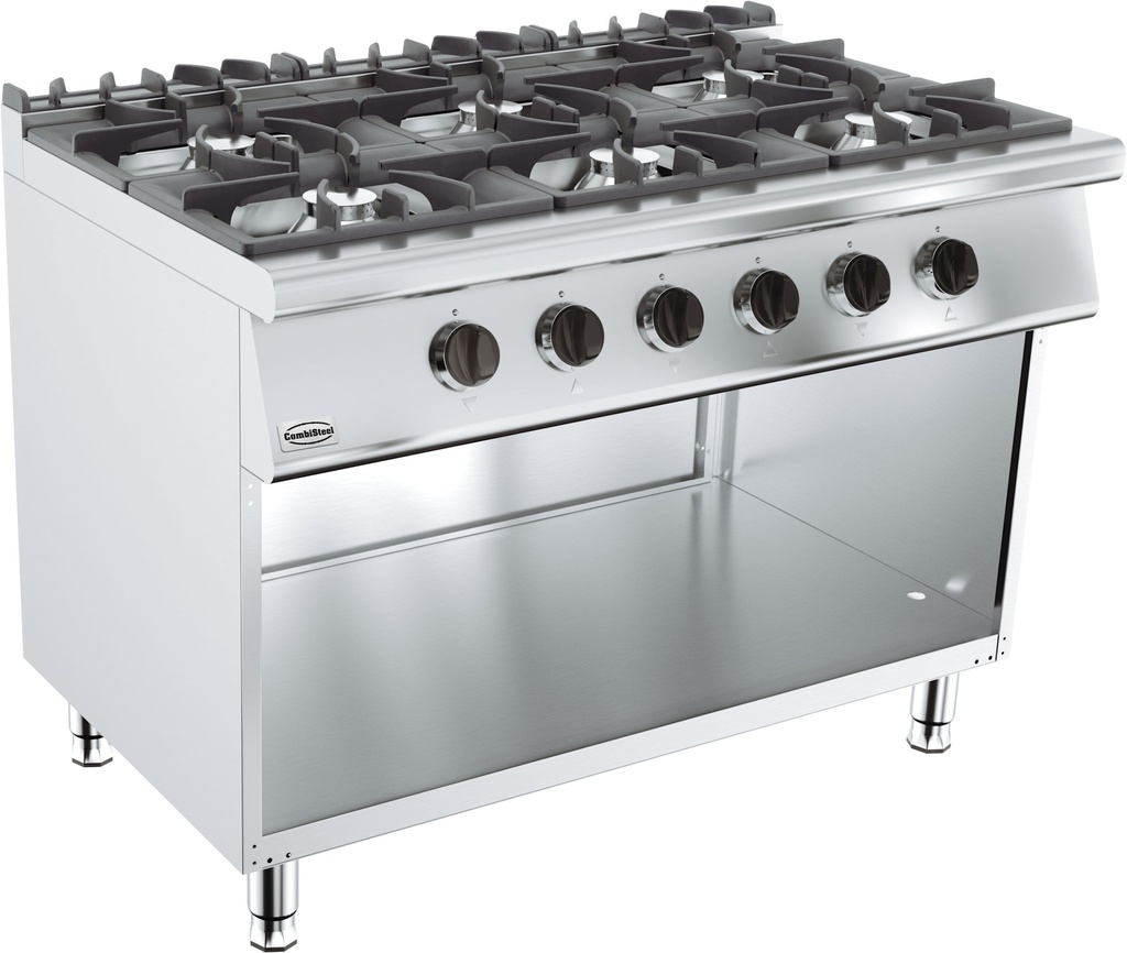 Combisteel BASE 700 GASKOOKTAFEL 6 BR. 7178.0410