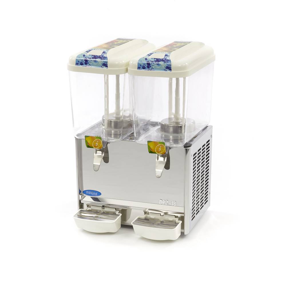 Maxima Drankdispenser - 2x 18 L - Elektrisch - incl. Roersysteem 09300535