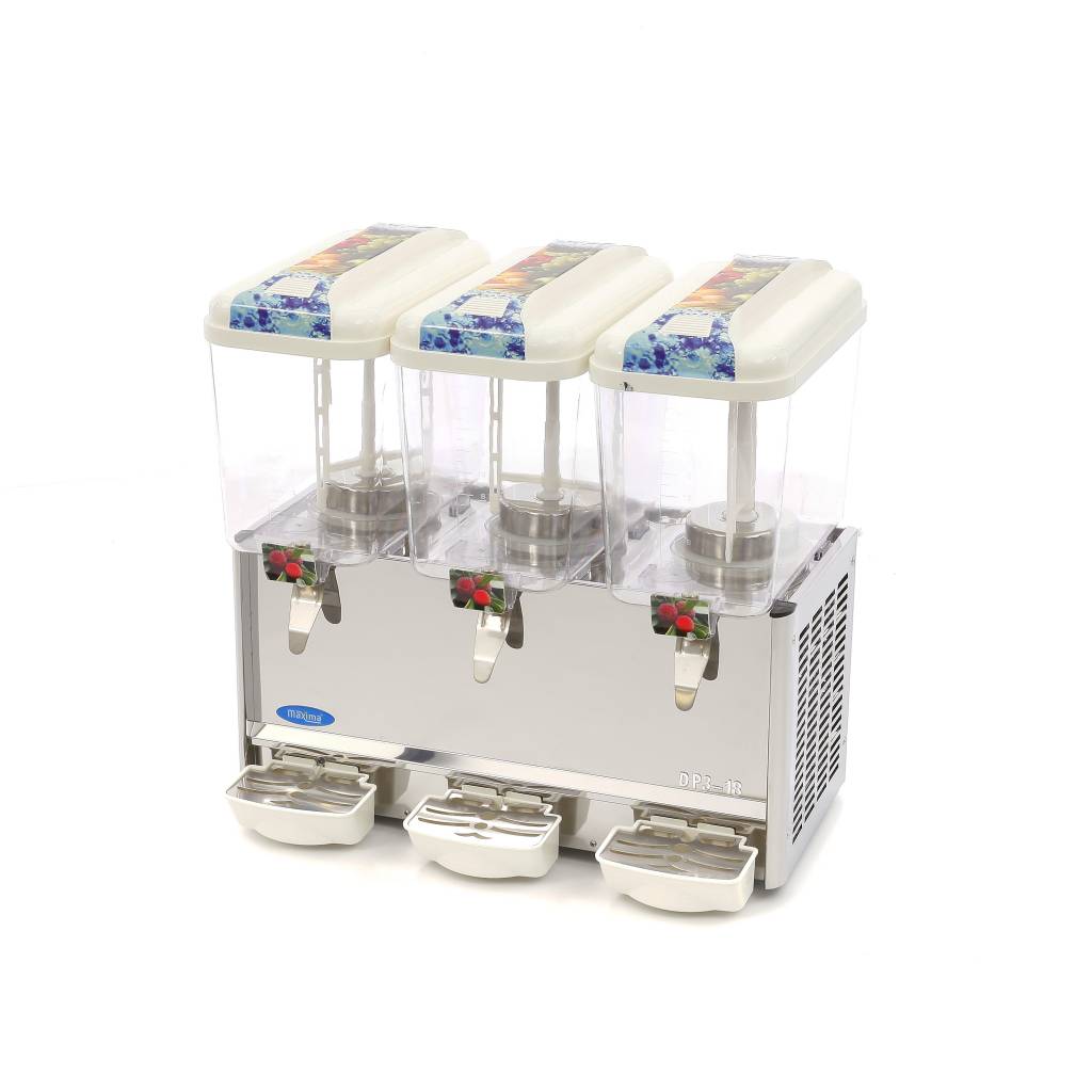 Maxima Drankdispenser - 3x 18 L - Elektrisch - incl. Roersysteem 09300540