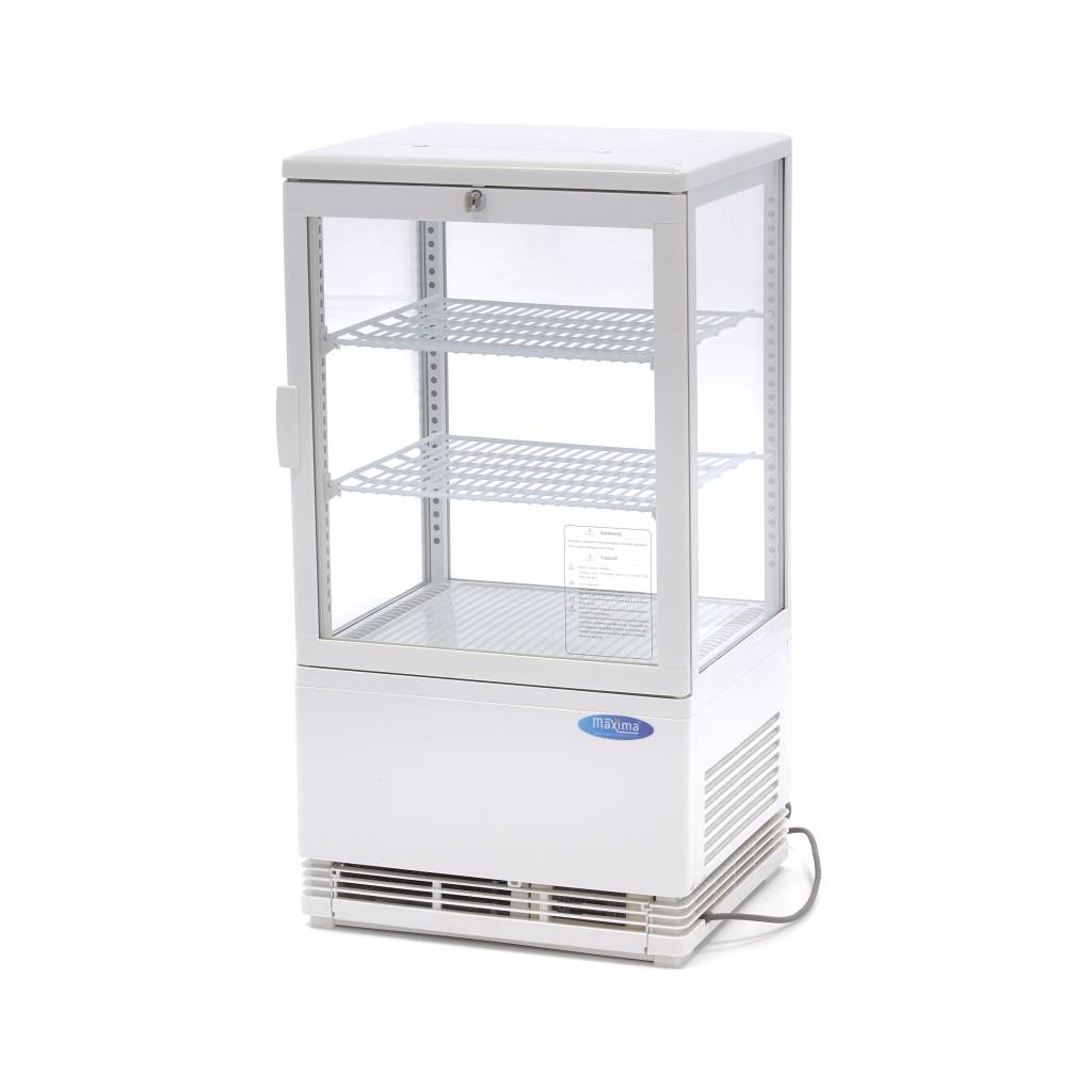 Maxima Mini Koelvitrine - 58 L - 43 cm - Wit 09400800