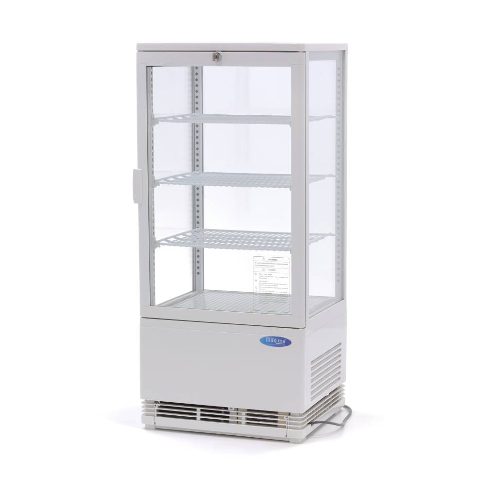Maxima Mini Koelvitrine - 78 L - 43 cm - Wit 09400805