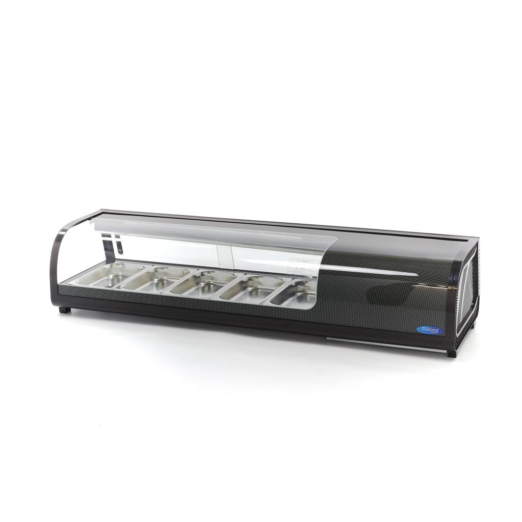 Maxima Sushi- en Tapasvitrine - 52 L - 5 x 1/3 GN - Tafelmodel 09400865