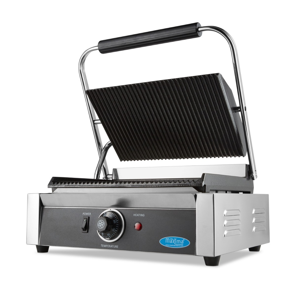 Maxima Contactgrill - Gegroefd - Enkele Grillplaat - 33,5 cm 09300436