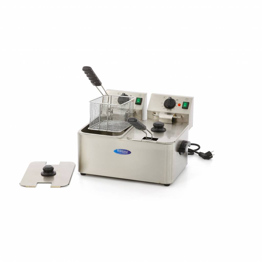 Maxima Frituurpan - 2x 4 L - 2 Manden - tot 2 Kg Frites 09300411