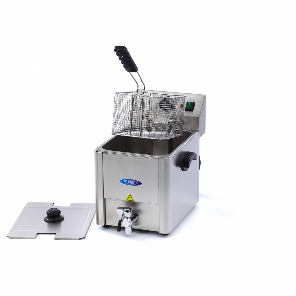 Maxima Frituurpan - 8 L - 1 Mand - met Tapkraan 09300415
