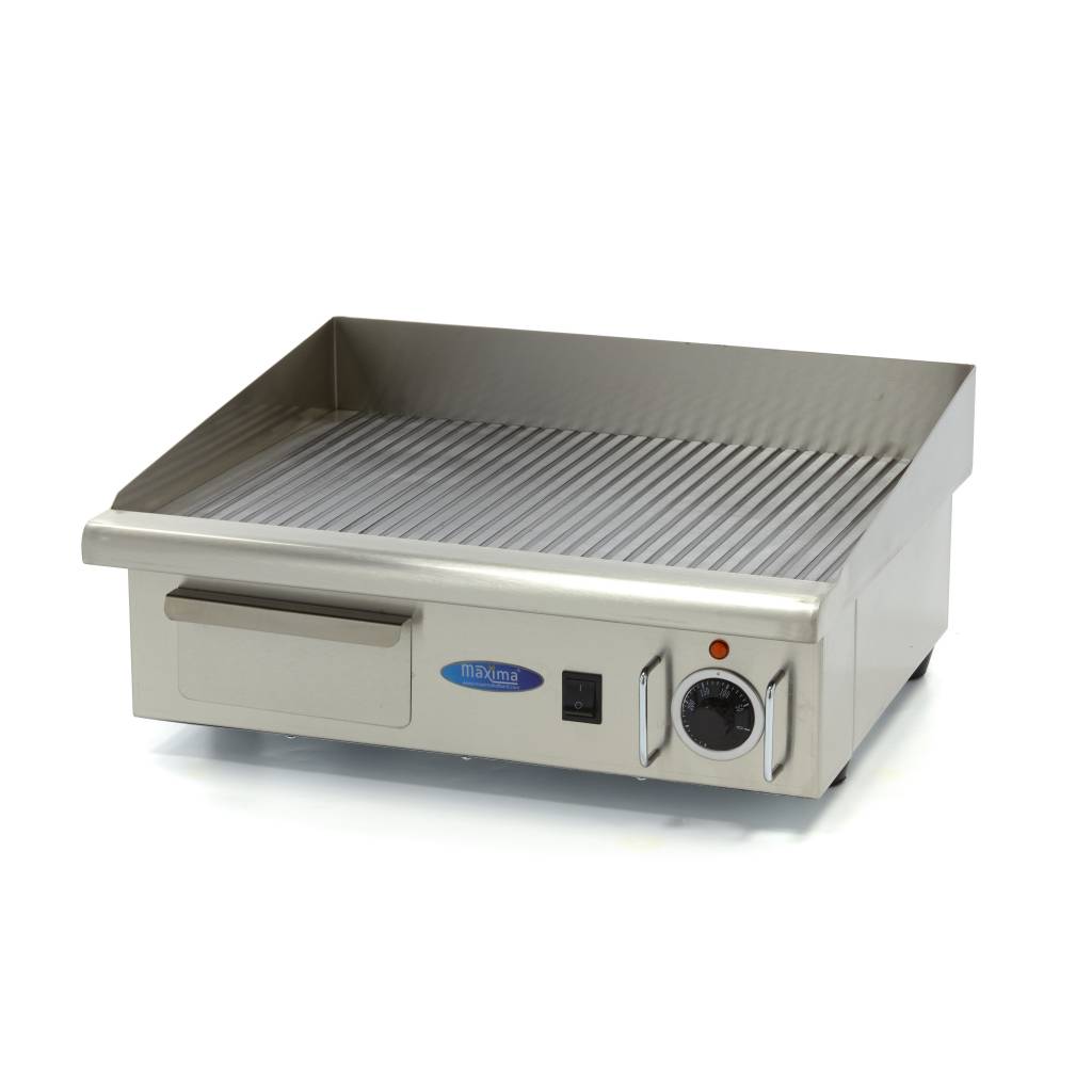 Maxima Grillplaat - Gegroefd - 55 cm - incl. Opvangbak 09300070