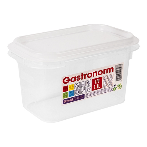 Great Plastic voedseldoos GN1/9 |100 mm| 475393