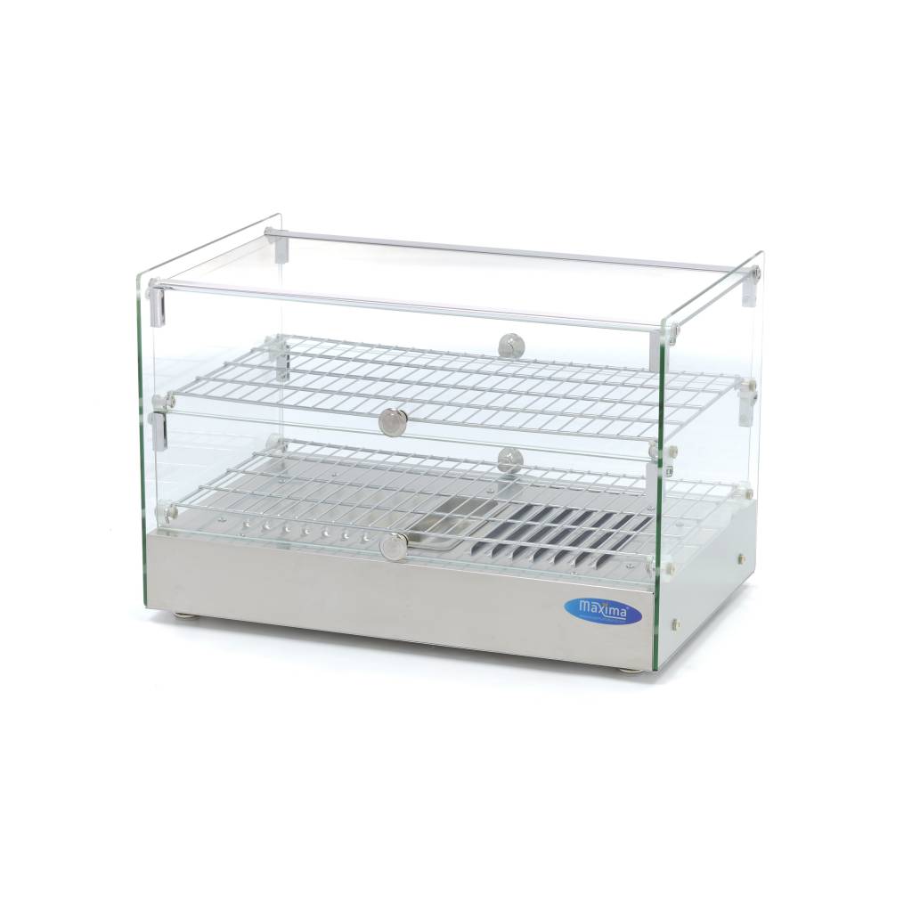 Maxima Warmhoudvitrine - 50 L - 55 cm - 2 Niveaus 09400780
