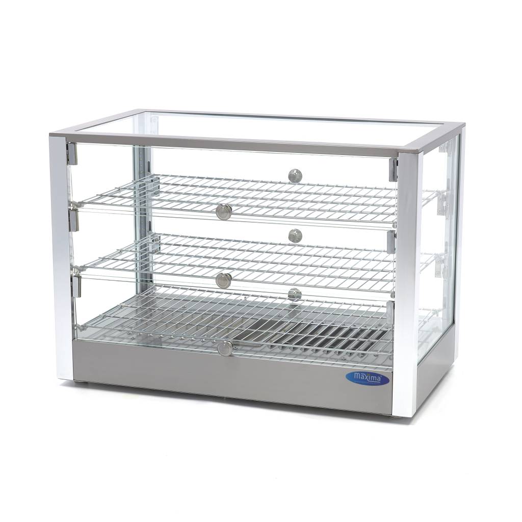 Maxima Warmhoudvitrine - 115 L - 70 cm - 3 Niveaus 09400788