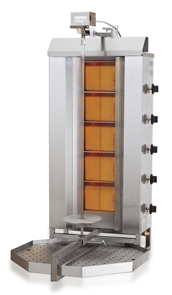 Combisteel GYROS GRILL GAS MOTOR BOVEN 5 HITTEZONES 7049.0015