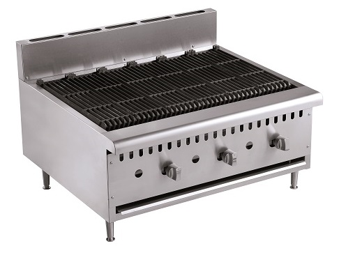 Combisteel GAS LAVASTEENGRILL 3 BRANDERS 7455.0905