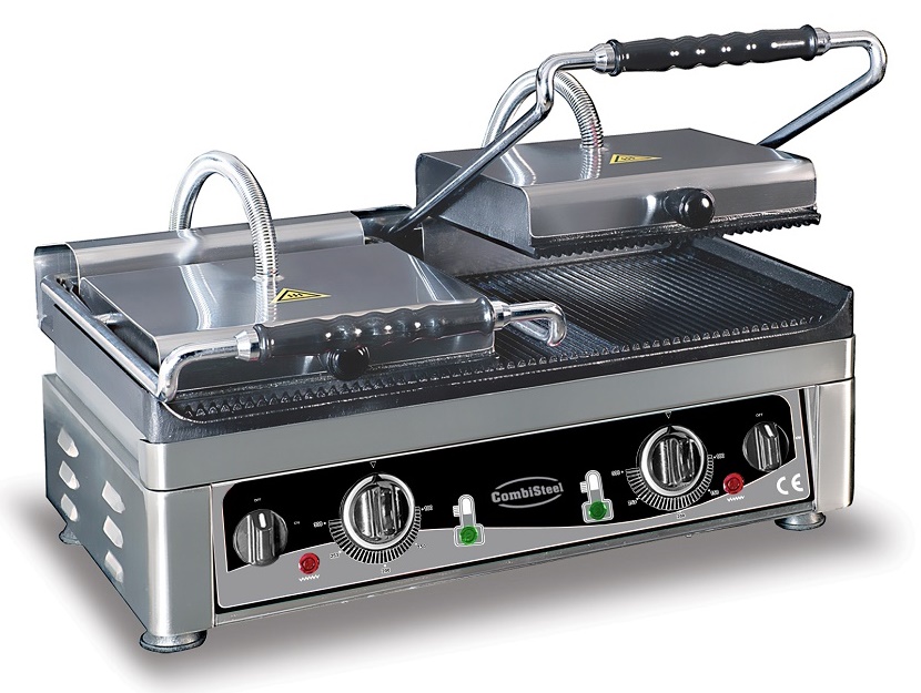 Combisteel CONTACT GRILL DUBBEL GERIBD 7491.0025