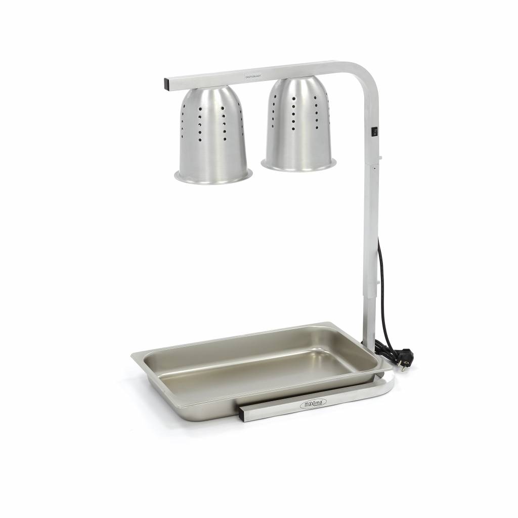 Maxima Warmtebrug - 2 Lampen - incl. Lampen en 1x 1/1 GN-Bak 09362041