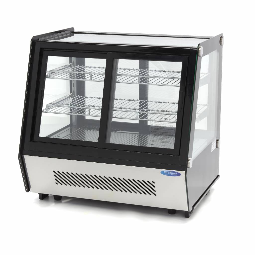 Maxima Gebaksvitrine - 125 L - 71 cm - Schuifdeuren Voor en Achter 09400847