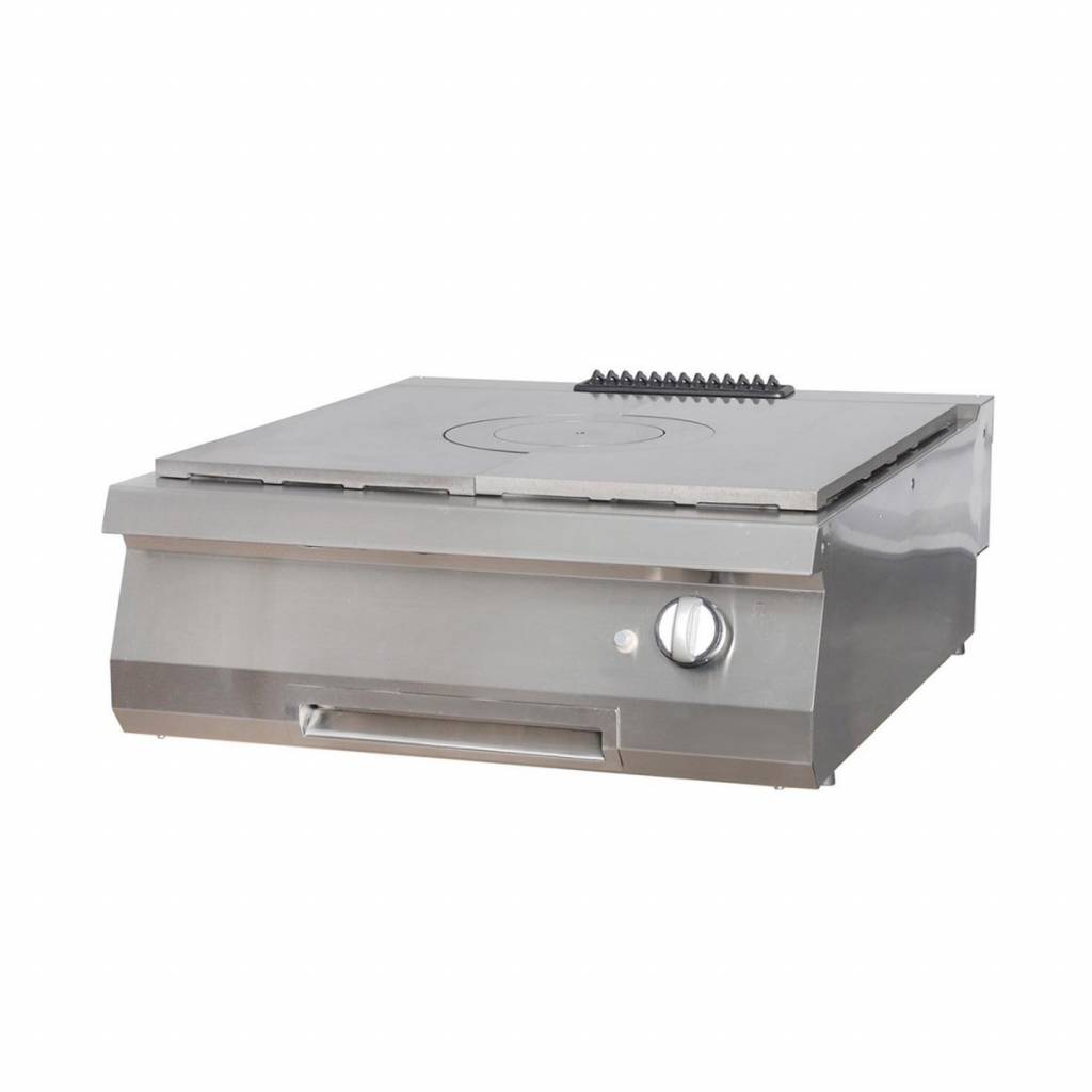 Maxima Heavy Duty Doorkookplaat - 1 Pit - Dubbel - 70 cm Diep - Gas 09398300