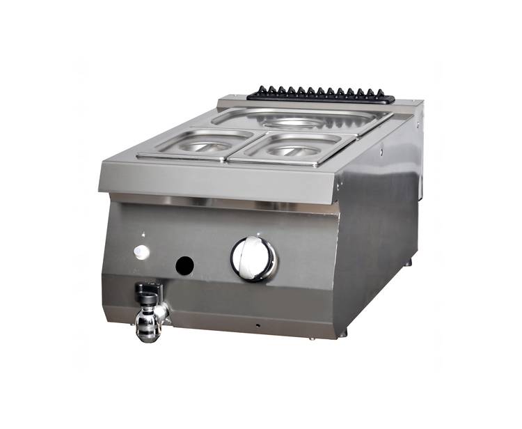 Maxima Heavy Duty Bain Marie - Enkel - 70 cm Diep - Gas 09395005